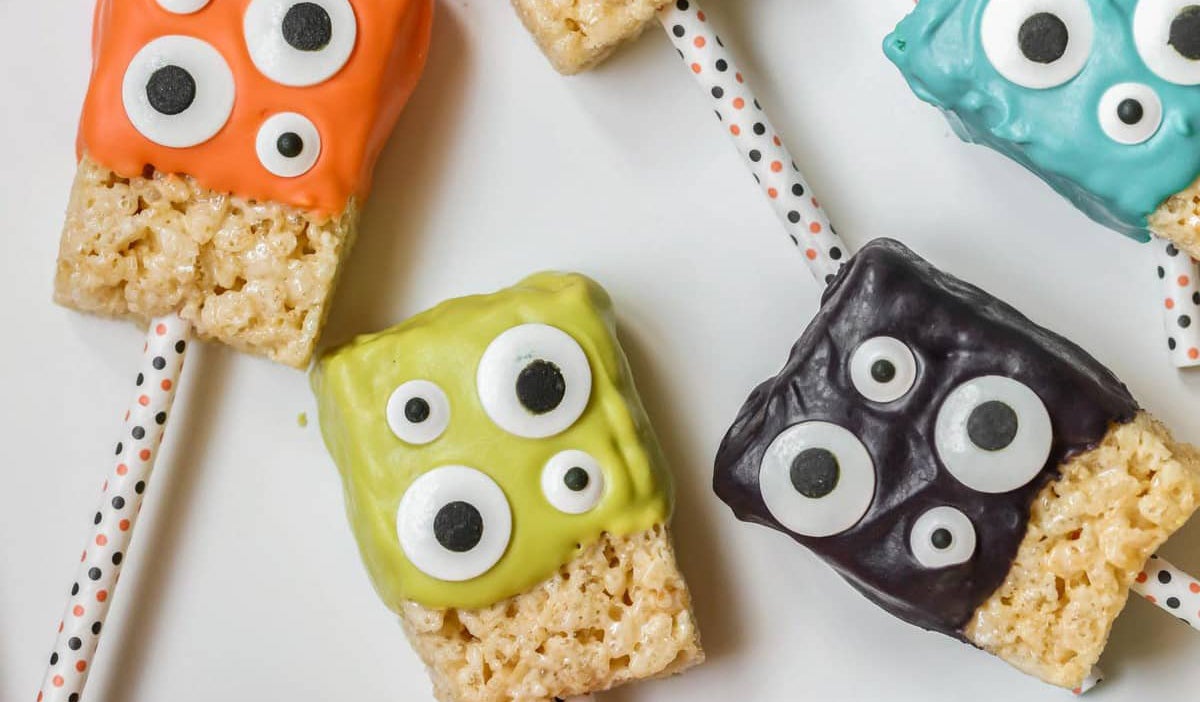 photo of monster rice krispies treats