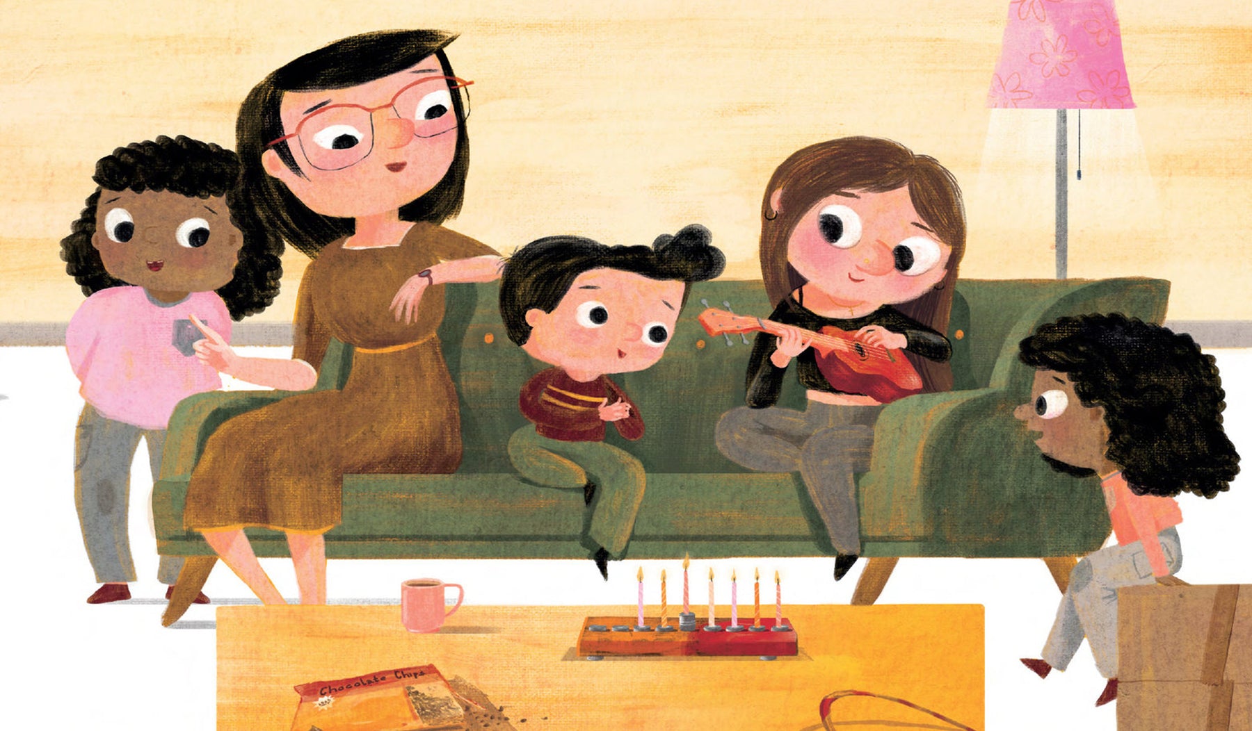 illustration from the ninth night of hannukah 