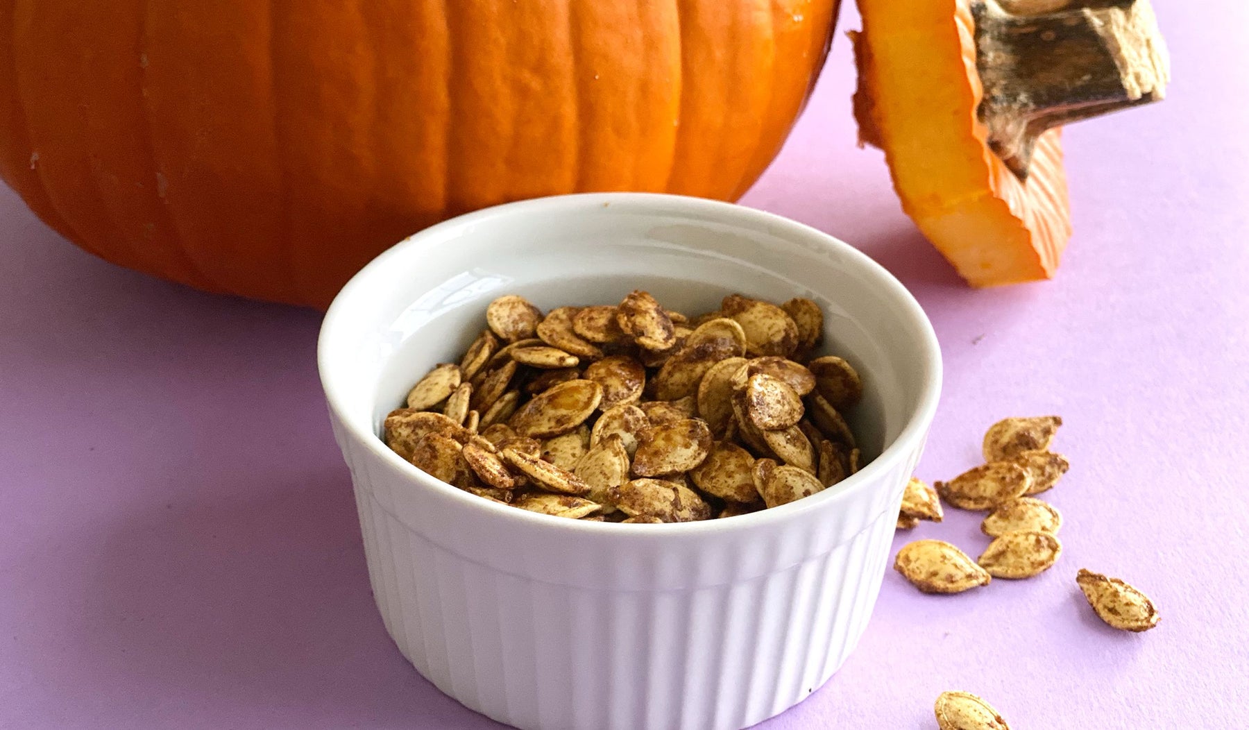 photo of roasted pumpkin seeds