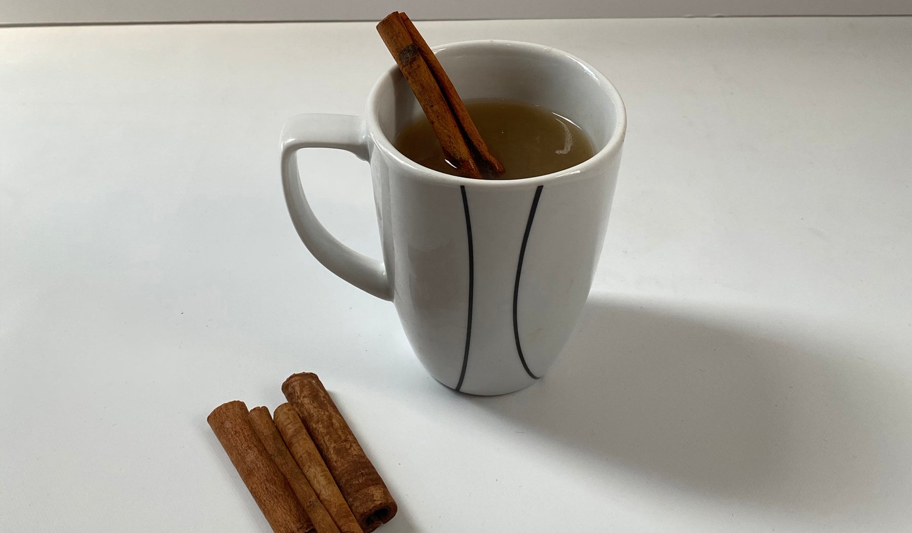 up close image of hot spiced cider